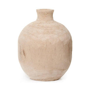 Paulownia Wood Round Vase