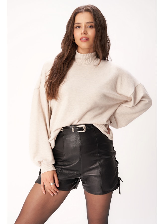 Oatmeal Mockneck