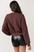 Load image into Gallery viewer, Evie Pleated Crew Neck Sweathsirt

