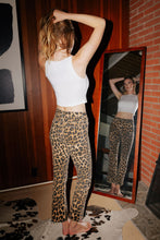 Load image into Gallery viewer, High Rise Leopard Kick Flare
