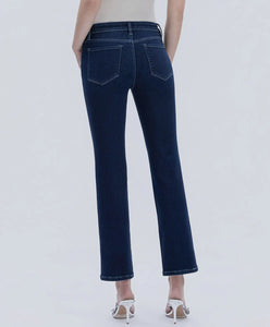 Mid Rise Ankle Straight