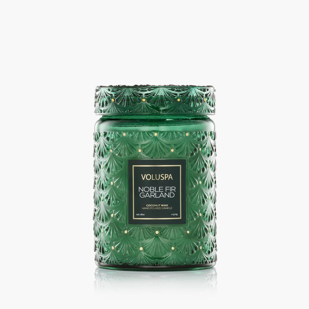 Noble Fir Garland Large Jar Candle