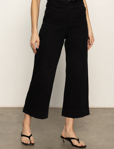 Soft Marine Wide Leg Crop