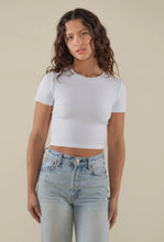 Load image into Gallery viewer, Crop Length Cotton Tee
