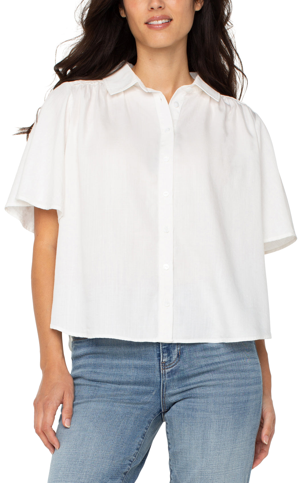 1/2 Sleeve Button Down