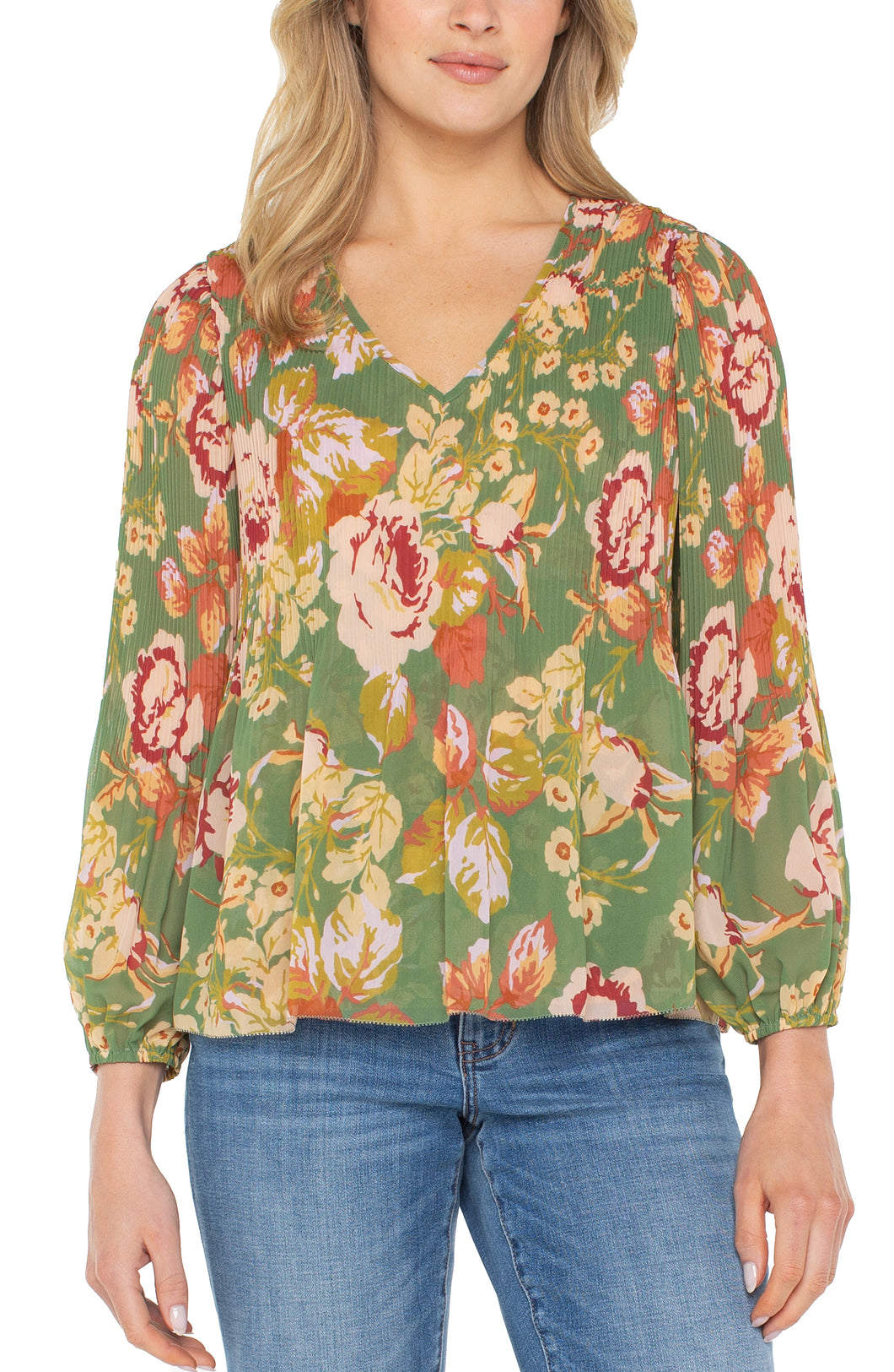Pleated Blouse