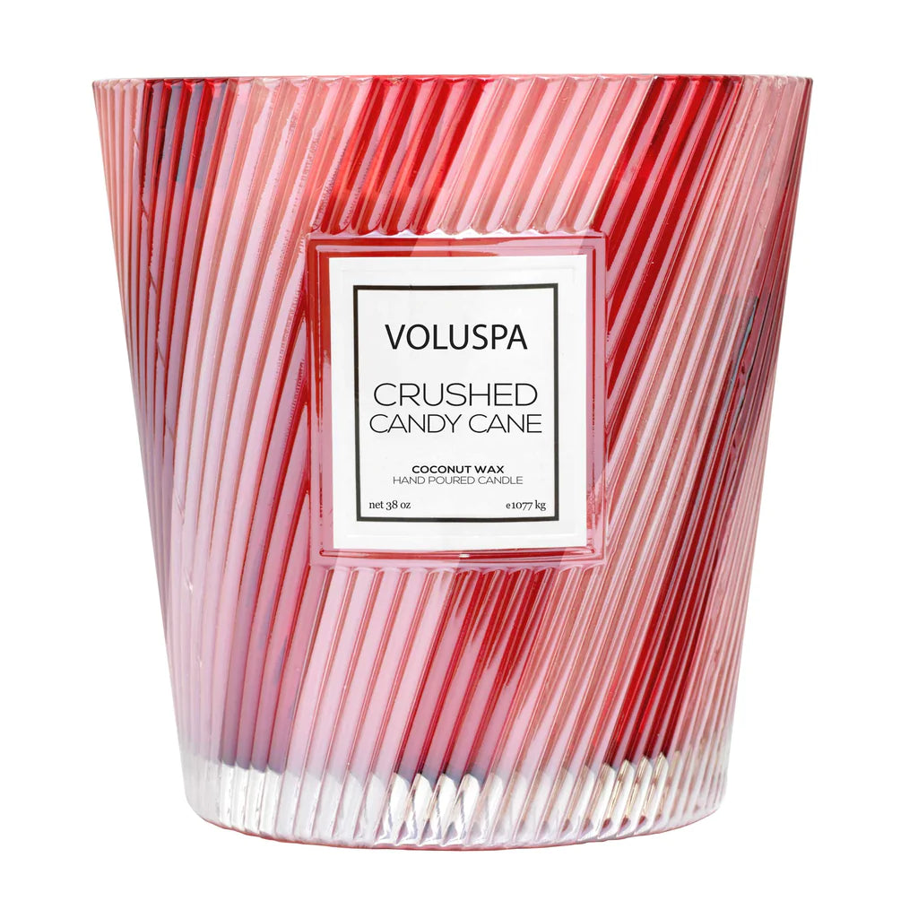 Crushed Candy Cane 3 Wick Hearth